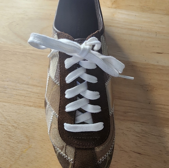 NEW IN BOX COACH TIDY SIG PATCHWORK TENNIS SHOES SIZE 8 - Picture 1 of 6